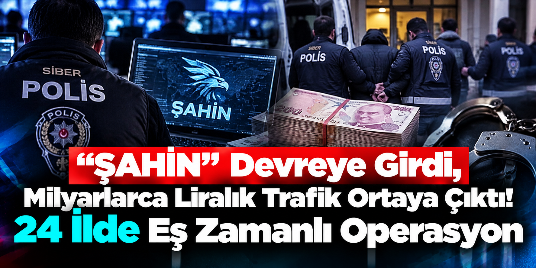 «ŞAHİN» введена в действие, выявлена многомиллиардная схема трафика, одновременные операции в 24 провинциях
